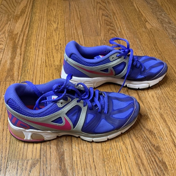 Nike Air Max Run Lite 4 Youth 5Y Purple Blue Pink Running Shoes Womens 6.5 - Picture 2 of 12